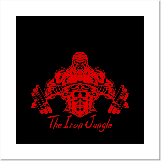 The Iron Jungle Red Wall Art by Cooldaddyfrench